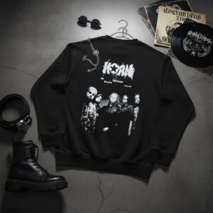 Product Name: Korn "Follow The Leader" Iconic Back Print Sweatshirt - Exclusive Manipuri Edition