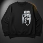 Nirvana Oversized Black Shirt – Trendy Unisex Streetwear for Manipuri Youth