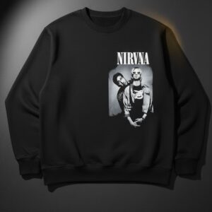 Nirvana Oversized Black Shirt – Trendy Unisex Streetwear for Manipuri Youth